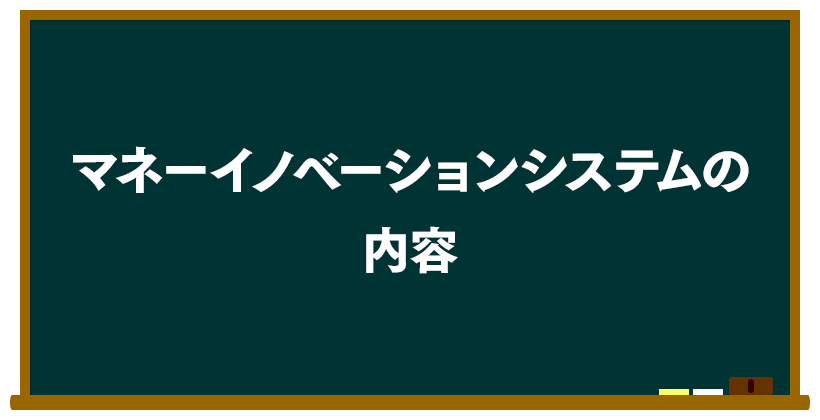 Money Innovation System(マネーイノベーションシステム)の内容は?